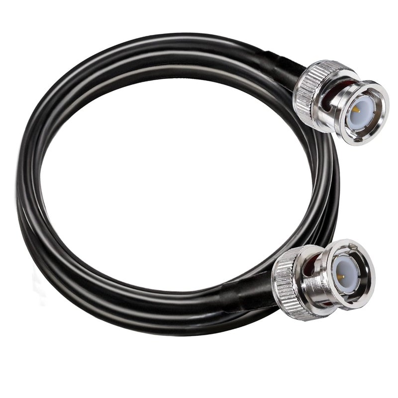 TUOLNK RG58 HD-SDI Coaxial Cable - Low Loss 50 ohm BNC Male to Male Extension - 6.6ft (2M) for Surveillance Systems - Image 1